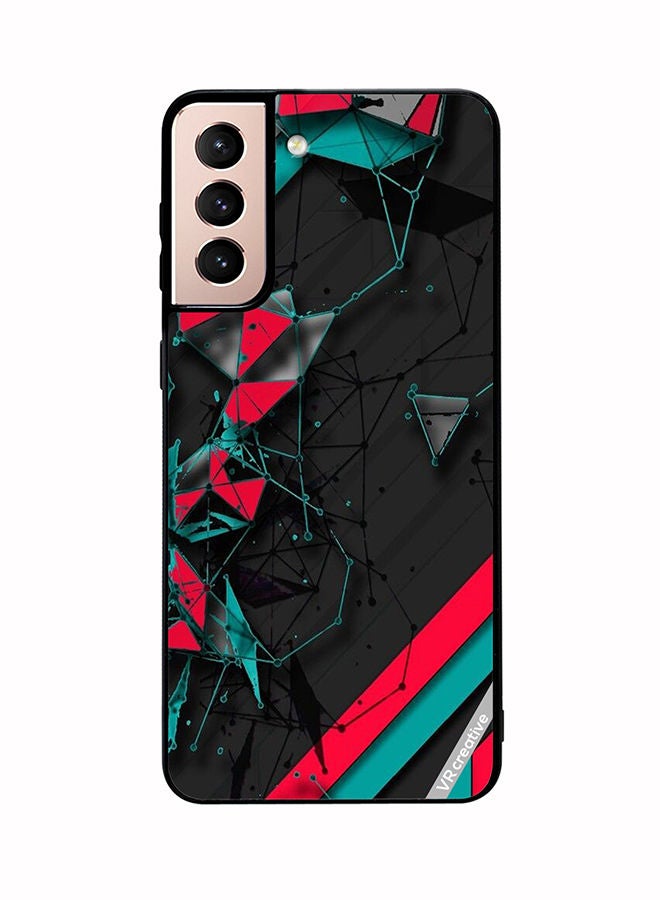 VR CREATIVE Protective Case Cover For Samsung Galaxy S21 5G Tech Pattern Design Multicolour - Image 1
