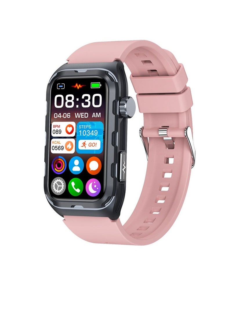 TK79 Smart Watch, Magnetic Charging Smart Health Sports Bracelet, Lightweight Fitness Tracker Watch With ECG Heart Rate Blood Oxygen Measurement, (1pc, Pink) - Image 1