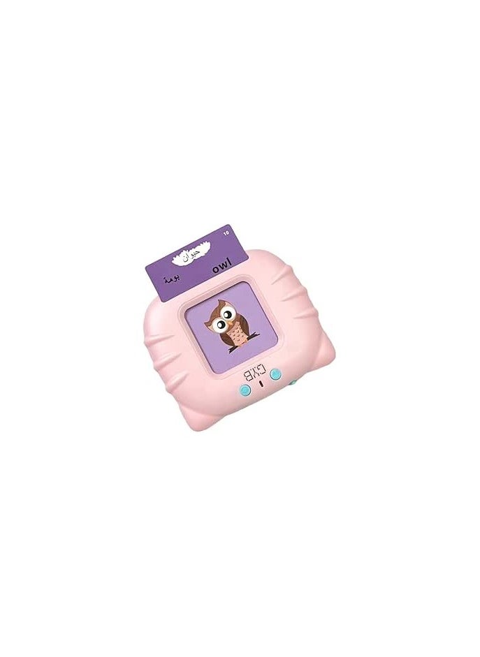 Generic - Toy Land Rechargeable Early Education Card Machine for Children The Best Educational Toy Talking Baby Flash Cards (PINK) - Image 1