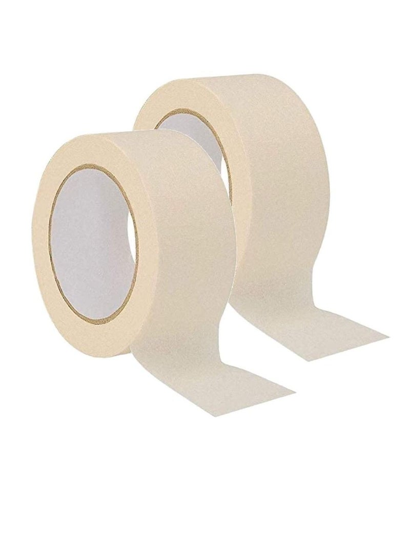 Generic Adhesive Masking Tape General Purpose Painter's Tape Bulk for Painting, Labeling, Packing, Craft, Art, Home, Office, School Etc. (Pack of 2-1.1/5 Inch)  - Image 1