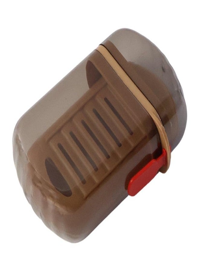 Oblivion Travel Soap Box 1 Pc - Brown Color Waterproof Portable Soap Holder with Lid Draining Bar Dish Container, Leakproof Plastic Dish for Bar Storage, Camping, Outdoor Use and Compact Organizer - Image 1