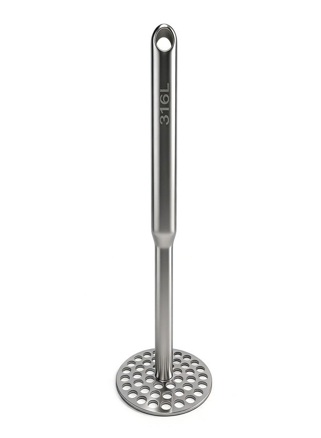 VEOOK Heavy-Duty Potato Masher with Reinforced Thick Handle, Stainless Steel Smasher Kitchen Tool for Mashing Potatoes, Pumpkin, Avocado & Fruits(PM-01) - Image 1