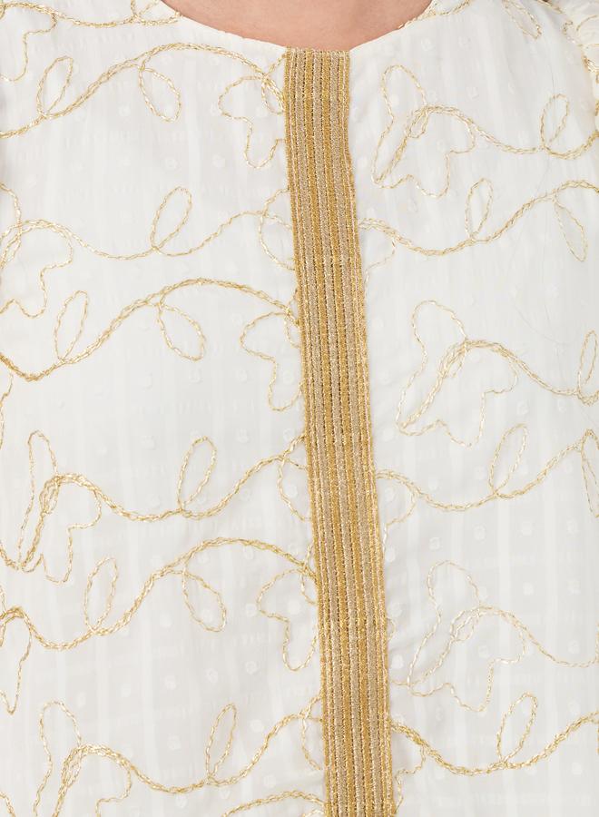 Styli Embroidered Shift Dress  - Image 3