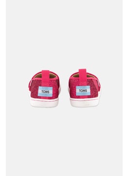TOMS Kids Girl Alpargata Glittered Slip On Shoes, Pink  - Image 4