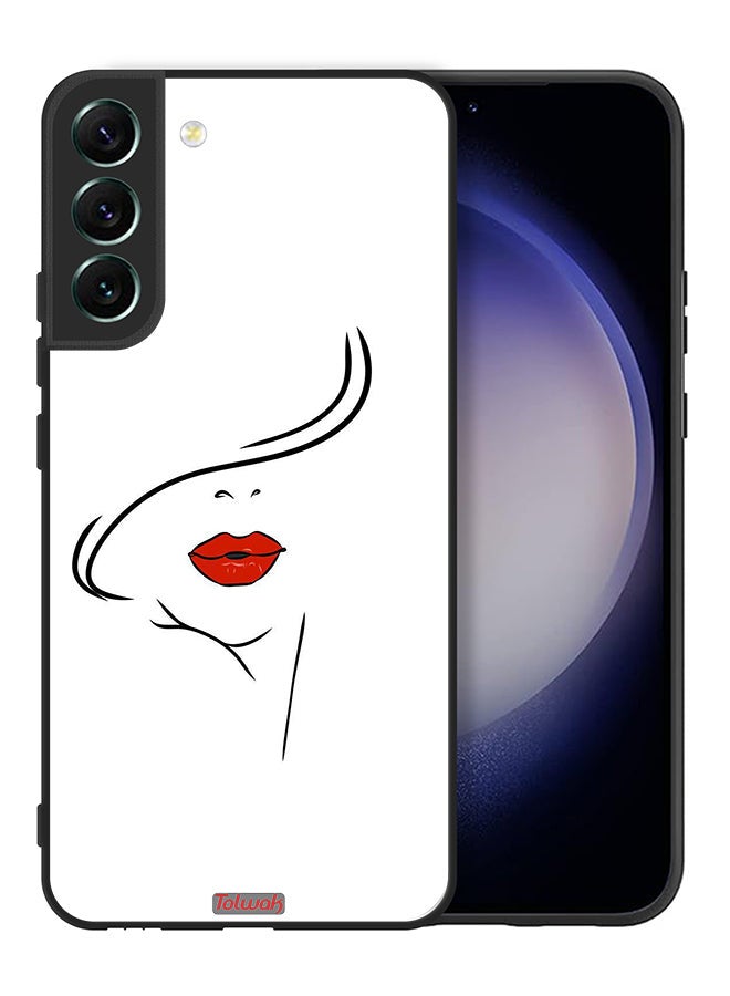 Tolwak Samsung Galaxy S22 5G Protective Case Cover Girl Face Art - Image 2