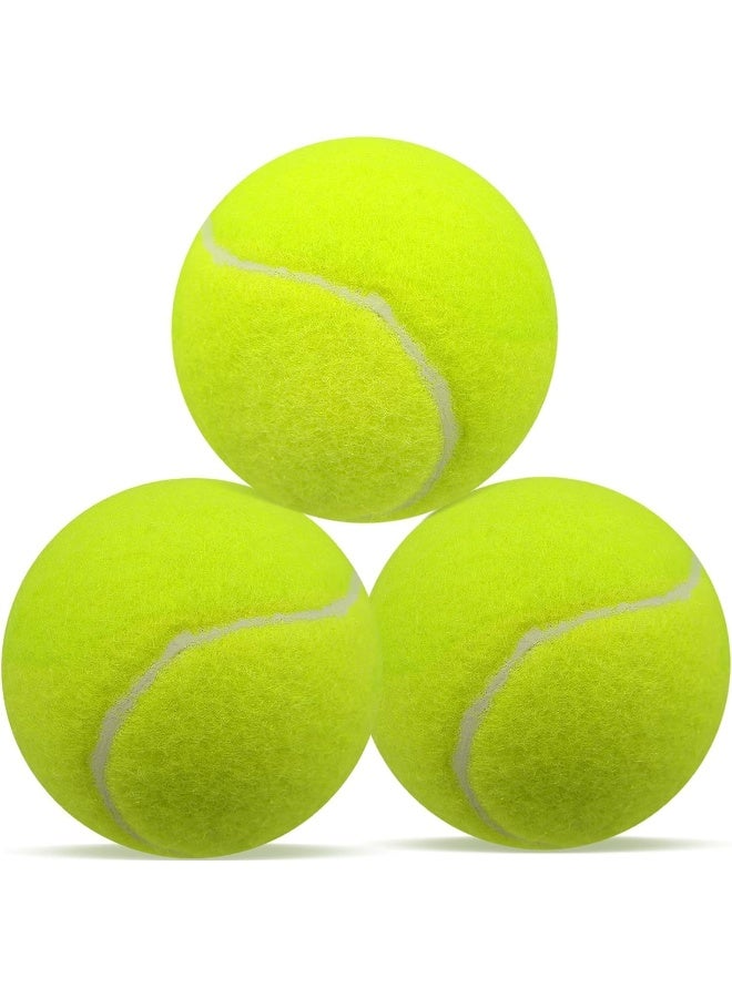 Biella 3Pcs Tennis Balls - Training Ball for Dogs - Super Bounce for Begginer Cricket Training Practice - Image 1