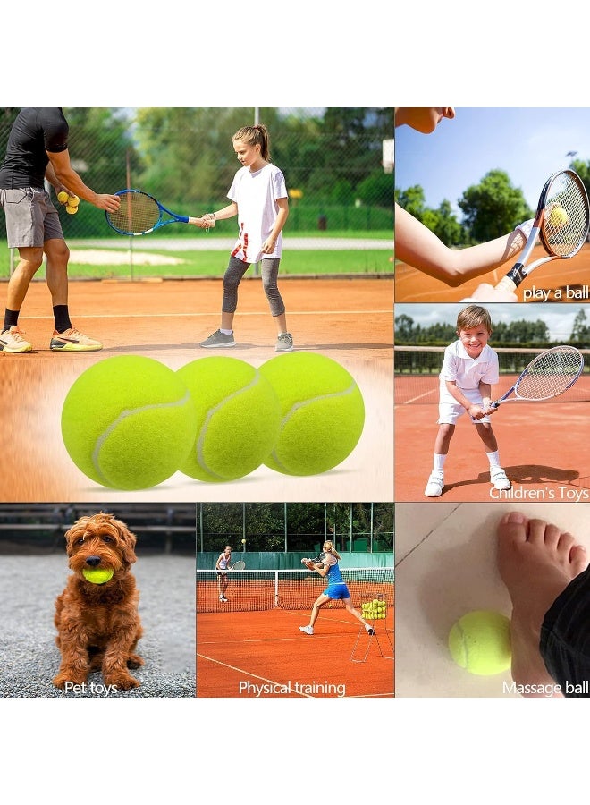 Biella 3Pcs Tennis Balls - Training Ball for Dogs - Super Bounce for Begginer Cricket Training Practice - Image 4