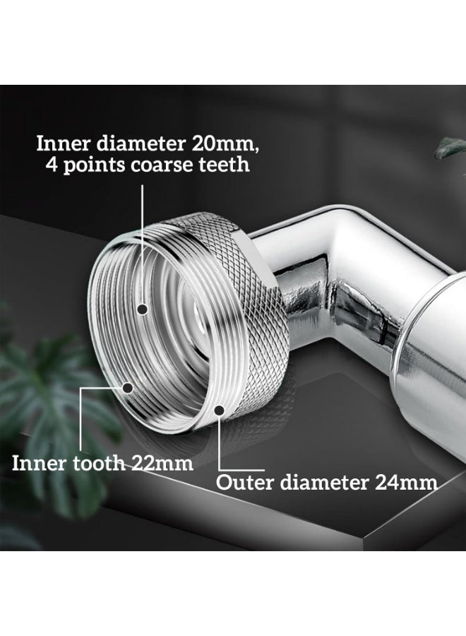 Swivel Faucet, Dual-mode Faucet Aerator, Faucet Extender for Bathroom Sink, Faucet Attachment Kitchen Faucet Extension, Tap Adjustment for Washing Hand/Hair/Face - Image 3