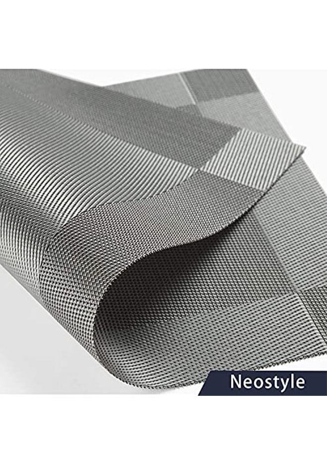 Neostyle 6 Piece Placemat for Dining Table Grey  - Image 2