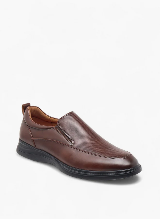 لو كونفورت Textured Slip-On Loafers