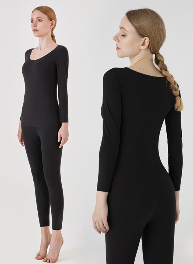 Magic Park Women Thick Thermal Underwear Set Ladies Long Johns Thermal Set Fleece Lined Premium Soft Thermal Underwear Winter Base Layer Tops Bottoms for Women Men - Image 3