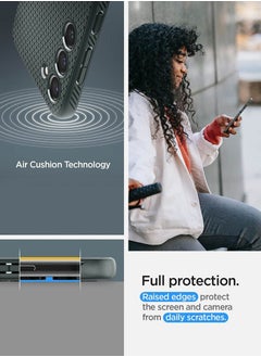 Spigen غطاء حماية Liquid Air لهاتف سامسونج جالاكسي S23 (2023) - أخضر غامق  - Image 5