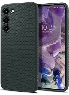 Spigen غطاء حماية Liquid Air لهاتف سامسونج جالاكسي S23 (2023) - أخضر غامق  - Image 1