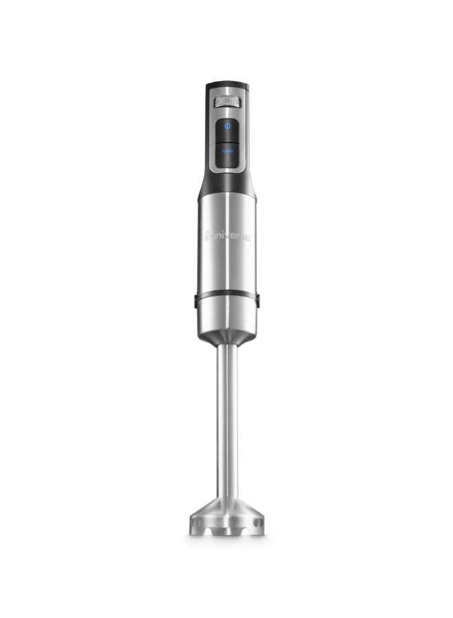 Universal hand blender Iron 1100 Watt 4 Stainless Steel blades With Stainless Steel Body - Silver