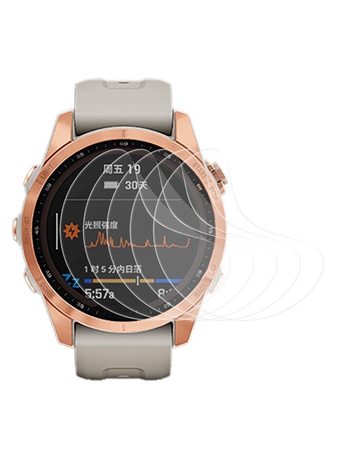 HuHa For Garmin Fenix 7s 5pcs xDfind Soft Hydrogel Film Full Cover Front Protector - Image 1