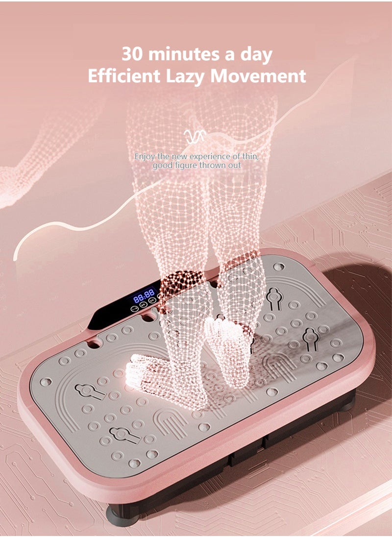 ETG - Vibration Plate Fitness Platform Exercise Machine Vibrating Shaking Full Body Shaker Workout Power Waver Vibrate Stand Shake Board Sport Gym for Weight Loss Fat Burner for Women Men - Image 1