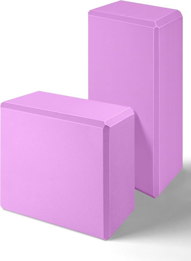JOSSYFY® Yoga Blocks 2 Pack, Yoga Block | Non-Slip Workout Brick For Improving Poses,High Density Foam Yoga Block Brick Set of 2 with Yoga Strap for Improve Strength, Aid Balance, and Flexibility - Image 1