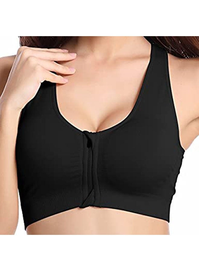 Captaintech Stylish Sports Bra Black - Image 3