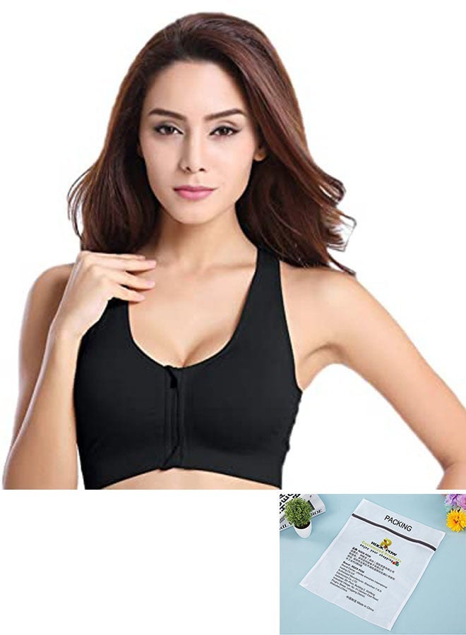 Captaintech Stylish Sports Bra Black - Image 1