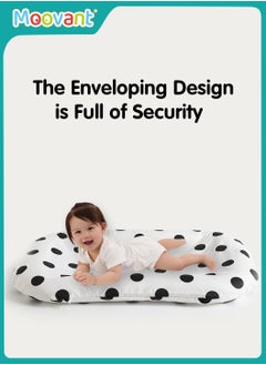 Moovant Newborn Baby Lounger, Foldable Baby Nest Pillow, Cotton Soft Breathable Baby Crib for Baby Sleeping in Bed, Portable Crib for Baby Girls and Boys  - Image 2