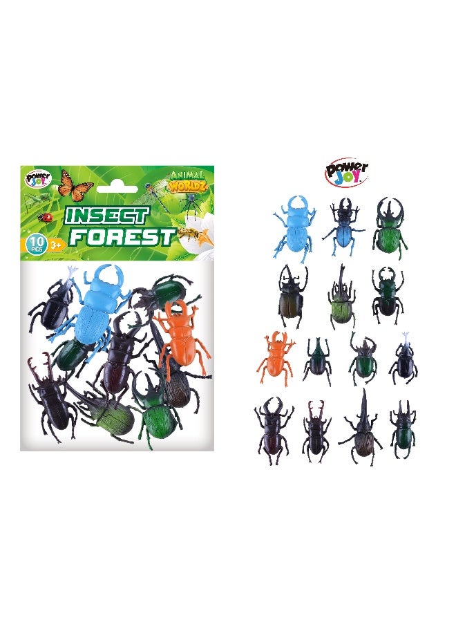 Power Joy Animal Worldz Insects 2 Inch 10 Pieces - Image 1