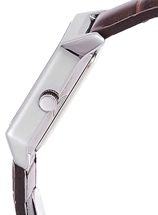 كاسيو ساعة يد نسائية من الجلد انالوج بعقارب من كاسيو LTP-V007L-7E2UDF، باللون البني - Image 2