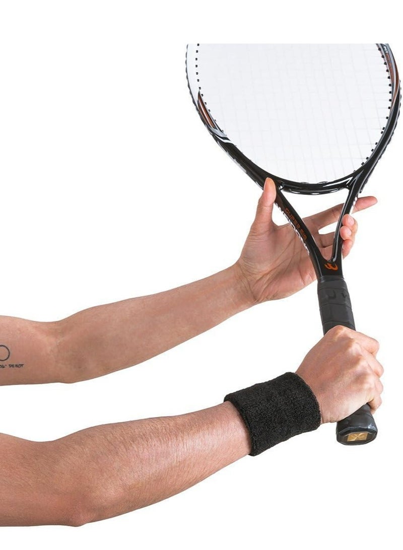 YALONG 6 PCS Sweatbands Sports Wristband for Men & Women - Moisture Wicking Athletic Cotton Cloth Sweatband for Tennis, Basketball, Running, Gym, Working Out - Image 4