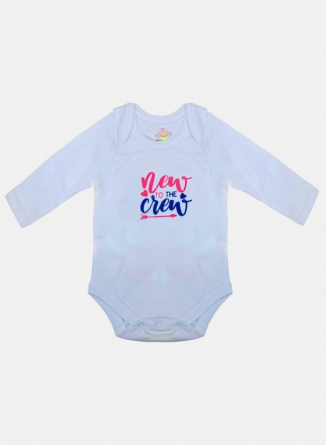 BabyShoora Baby Unisex Printed Long Sleeves Cotton Bodysuit (Pack Of 2) - Image 3