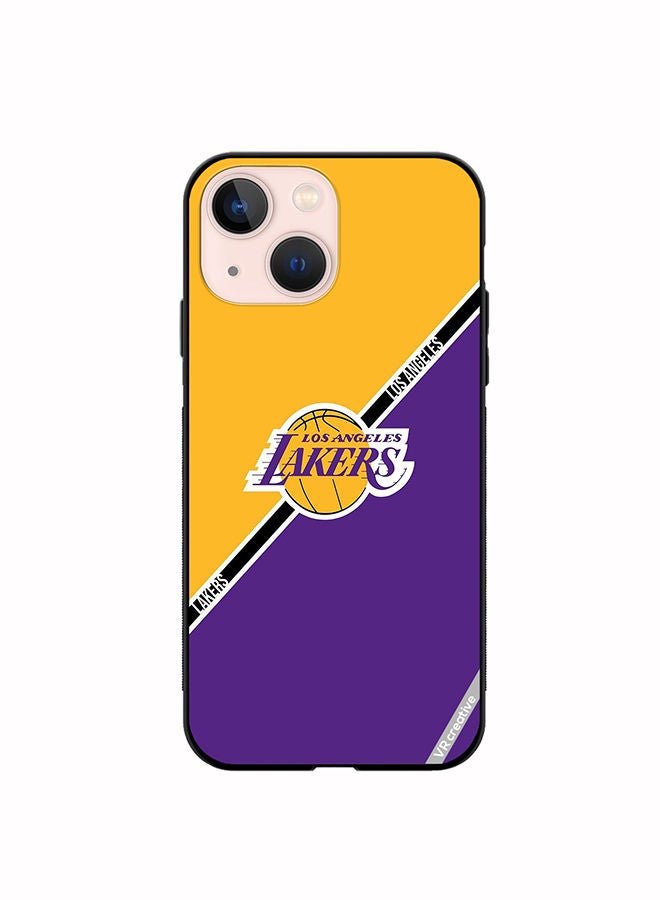 VR CREATIVE Protective Case Cover For Apple iPhone 13 Los Angeles Lakers Design Multicolour - Image 1