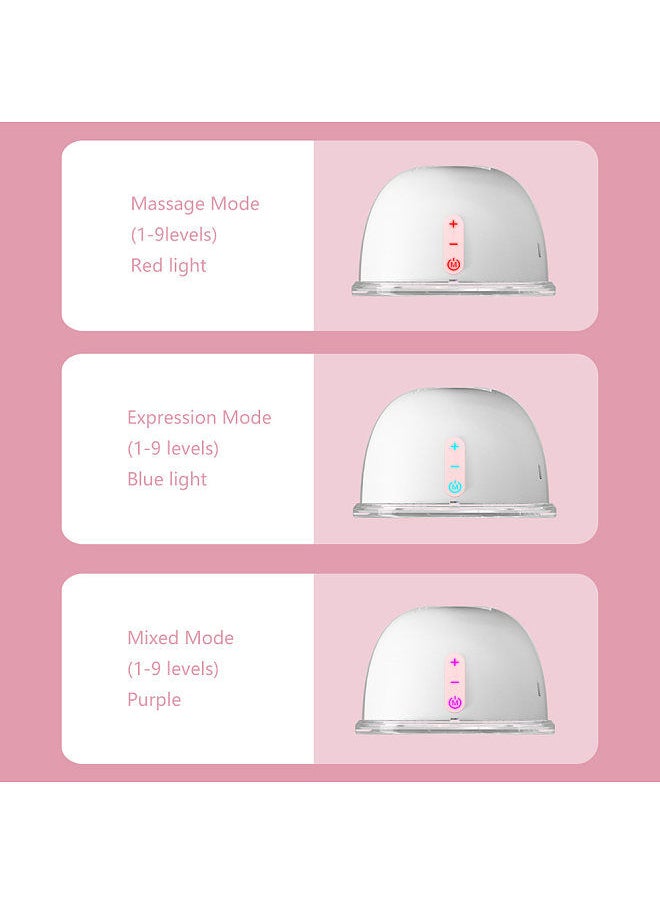 YOUHA YOUHA YH-7006 Wearable Hands Free Electric Breast Pump Silent Invisible Breast Pump 3 Modes 9 Levels of Suction 150ML Large Capacity with 24mm/28mm  Carrying Bag for Home Travel  - Image 3