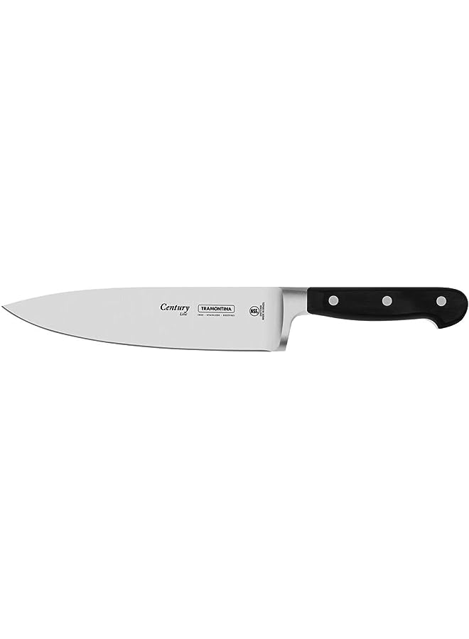 TRAMONTINA Best Knife For Chef 8 Inches Stainless Steel Din 1.4110 Longlasting Blade With Thermal Treatment Handle Made In Polycarbonate Fiberglass 25 Year Warranty Nsf Certified Century Line - Image 1