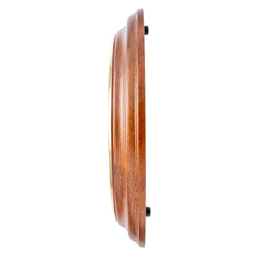 Seiko Elegant Round Brown Wooden Analog Home Decor Roman Numbers Wall Clock (Size: 30.4 x 30.4 x 5.8 CM | Weight: 1080 gram | Color: Brown) - Image 4