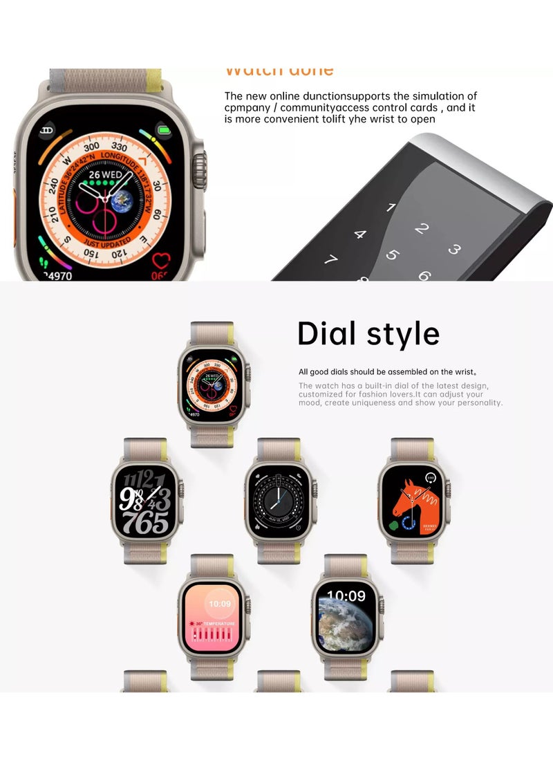 SUMAX - Smart Watch Full Screen HD Wireless Bluetooth Smart Watch with Two Watch Bands S8 Ultra - Image 1