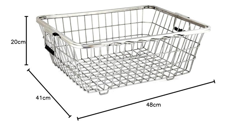 BIRDWING Dish Drainer Steel (48x41x20) Kitchen Organizer Stainless Steel Drying Rack -Vessel,Dish,Utensil Drainer Basket - Image 5
