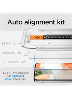 Spigen GLAStR EZ FIT Tempered Glass Google Pixel 9 / Pixel 9 PRO Screen Protector - Case Friendly [2 PACK]  - Image 3