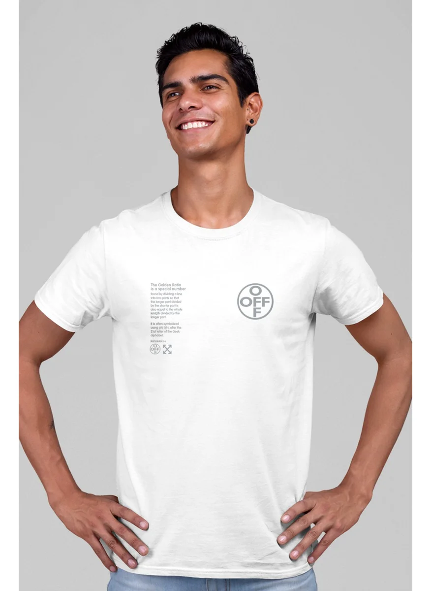 Rock&Roll In The Circle Off White Short Sleeve Men's T-Shirt