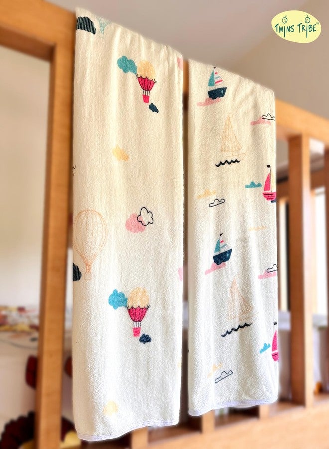 TwinsTribe Blankets Set for Twins: Float Away | Gift Idea for Twins | Fleece Blankets Set | Pre-Washed | Suitable for 0-4 Years - Image 3