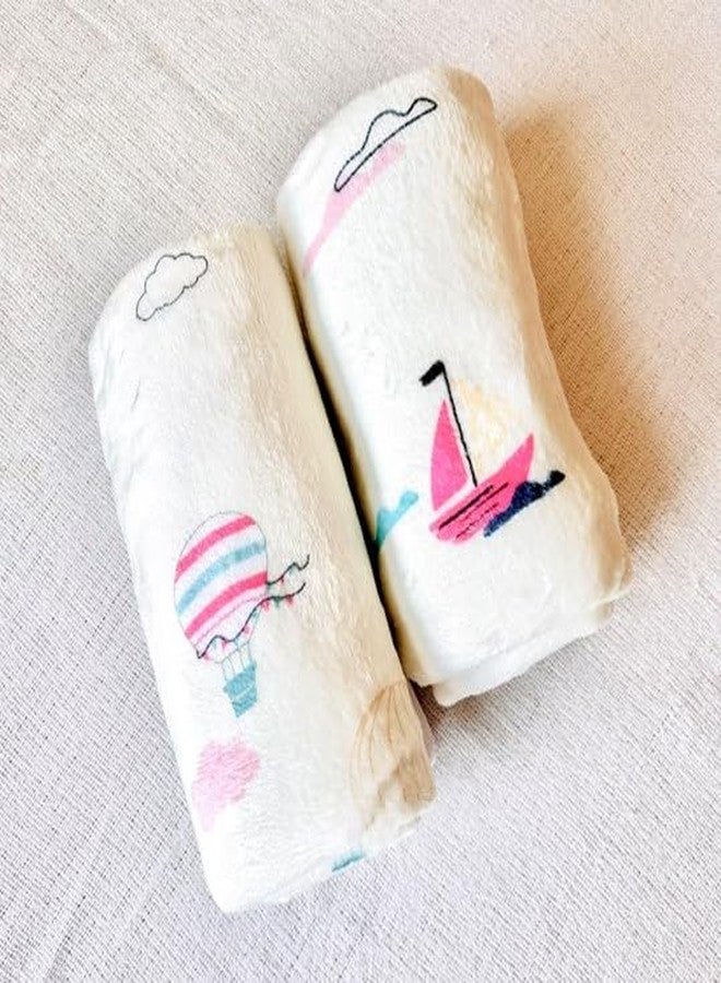 TwinsTribe Blankets Set for Twins: Float Away | Gift Idea for Twins | Fleece Blankets Set | Pre-Washed | Suitable for 0-4 Years - Image 1