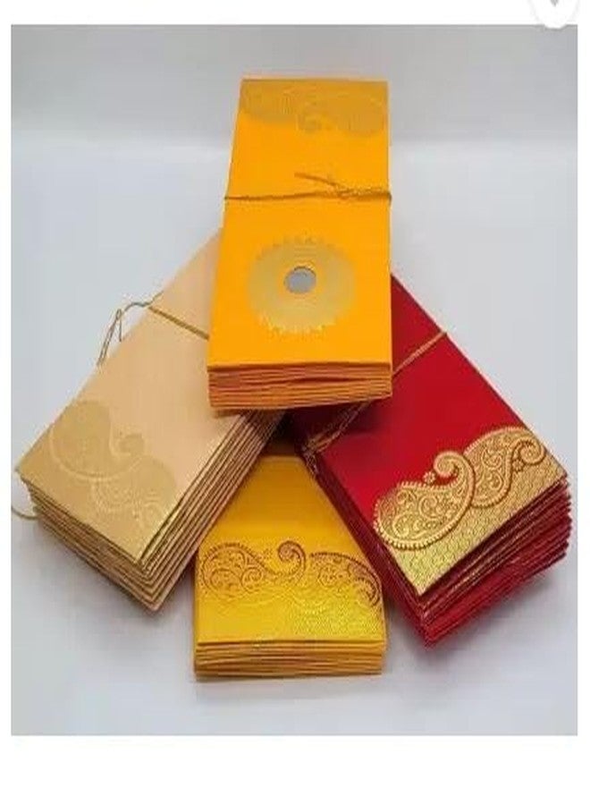 LUCKYMORDEN Multi design Coin Money Cash Gift Cover Shagun Birthday Diwali Lifafa Envelopes (Pack of 10 Multicolor) - Image 2
