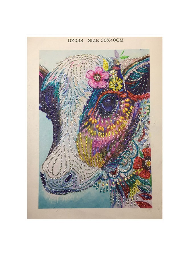 DIY 5D Needlework Crystal Diamond Painting Multicolour 30x40centimeter  - Image 1