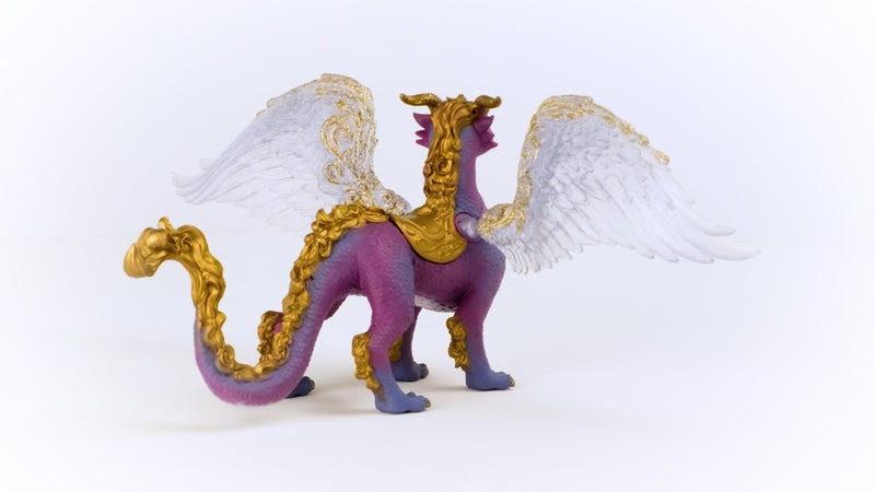 Schleich Bayala 7 Nightsky Dragon Figurine Toy with Moveable Wings Cute Fantasy Fairy Animal Figure for Girls and Boys Purple Wyvern Mythical Creature for Imaginative Play Kids Age 5 70762 - Image 5