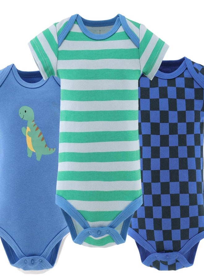 The Peanut Shell The Peanutshell Baby Boys' Bodysuits, 4 Pack, Newborn to 24m, Multicolor, 6-9 Months - Image 5