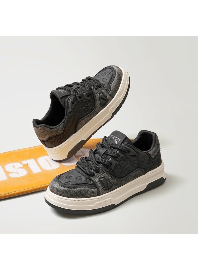 St&sat Men's Fashion Retro Casual Shoes Trendy Comfortable Versatile Sneakers - Image 4
