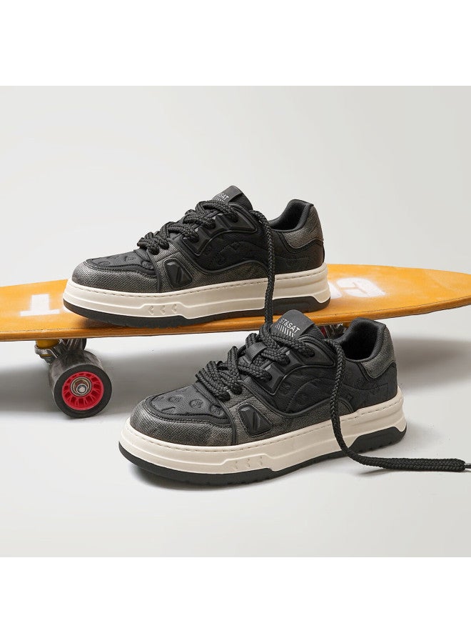 St&sat Men's Fashion Retro Casual Shoes Trendy Comfortable Versatile Sneakers - Image 1