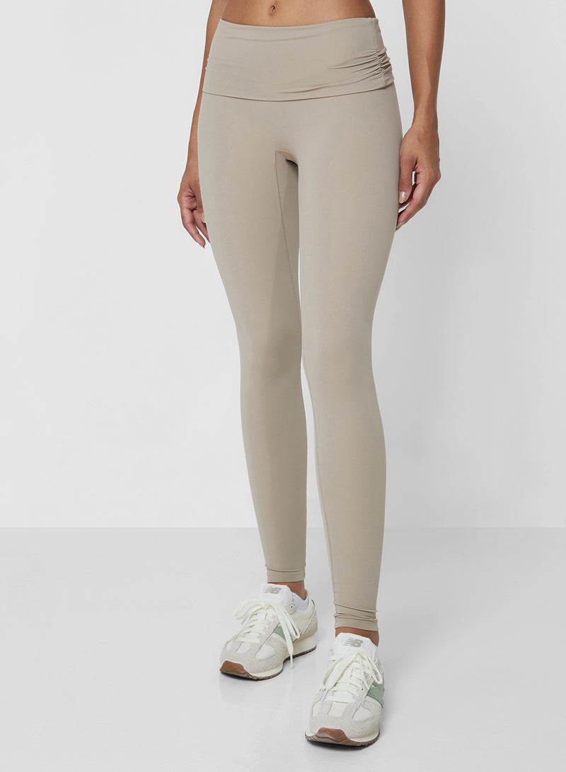 FRWD Ruched Waist Seamless Leggings - Image 1