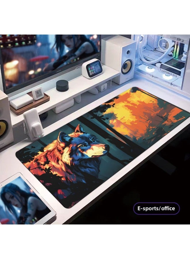 Special For Large Two-dimensional Rubber Mouse Pad Wear-resistant Office Mat-Color:400*900*3mm-Pattern:X-523  - Image 1