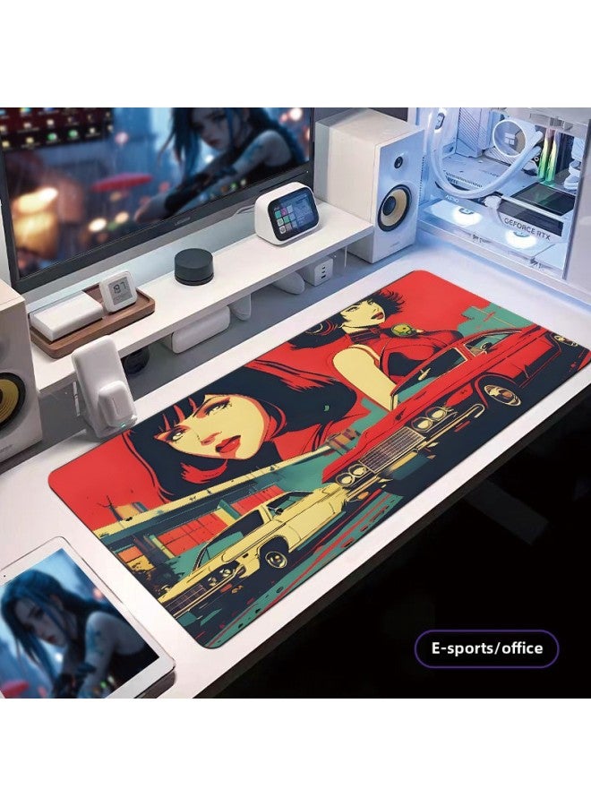 Special For Large Two-dimensional Rubber Mouse Pad Wear-resistant Office Mat-Color:400*900*3mm-Pattern:X-523  - Image 3