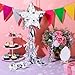 Sratte Star Piata with Tassel Mini Silver Piata Festive Star Piata with Stick Blindfold Confetti Foil Piata 12 x 12 x 3 Inch for Adults Anniversary Mexican Birthday Baby Shower Party - Image 3