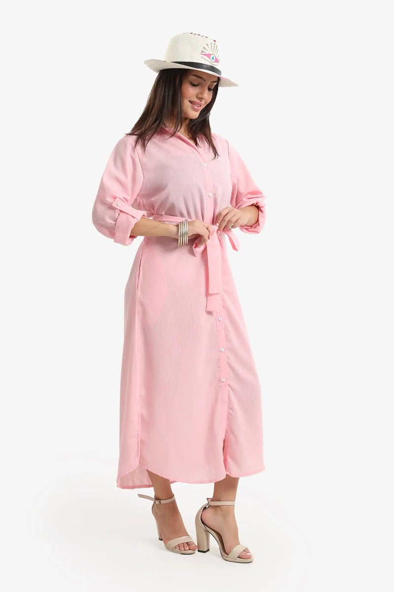 Carina Beach Dress with Deatchable Belt - Image 3