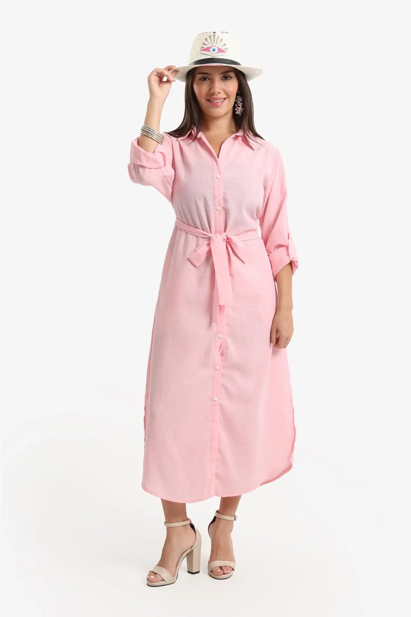 Carina Beach Dress with Deatchable Belt - Image 1